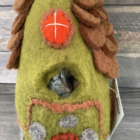 Wild Woolies FOREST HOUSE Felt Birdhouse Eco Friendly Fair Trade NWT - Picture 7 of 16